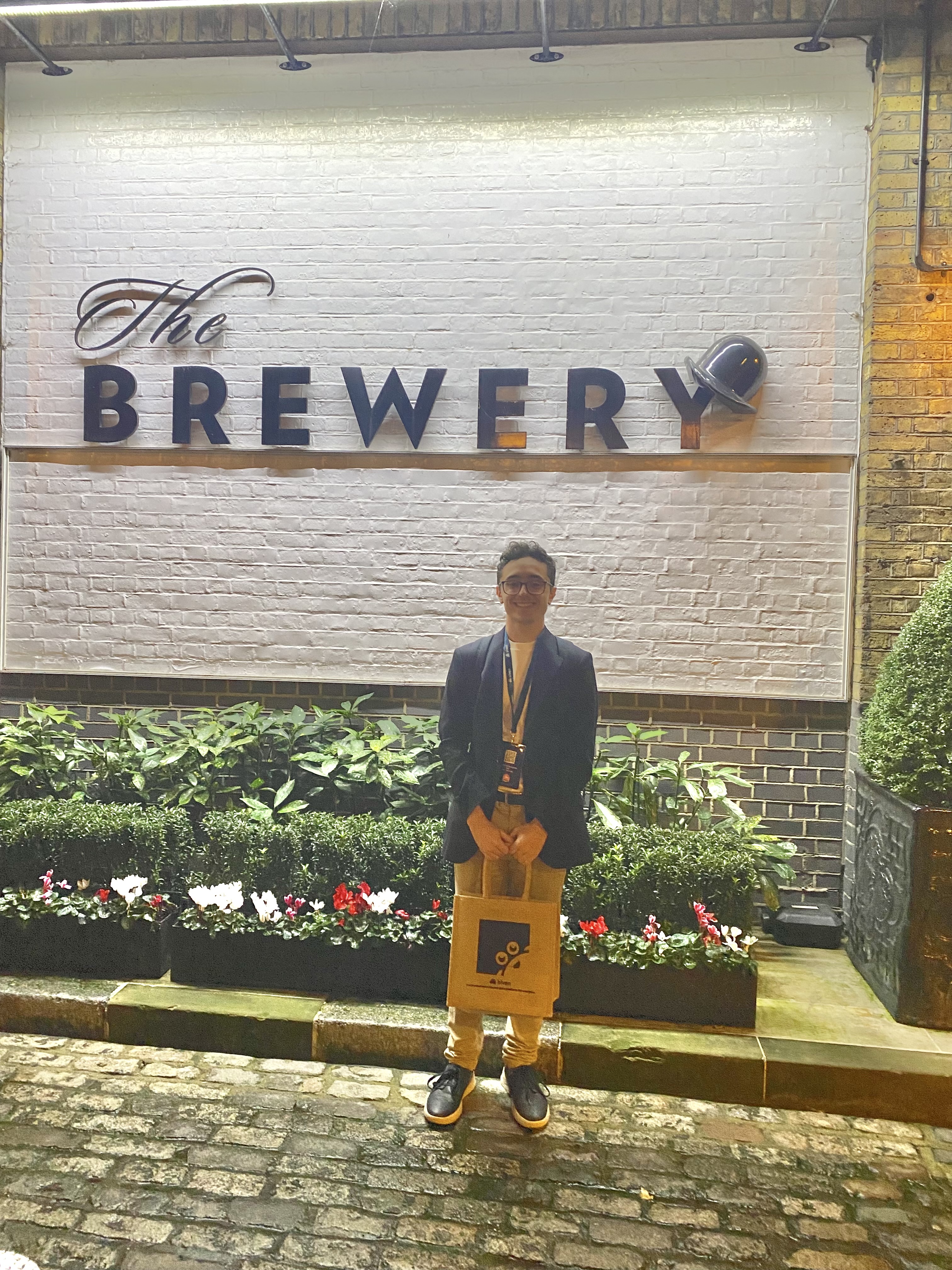 Picture of me outside The Brewery, London, where Aiven Live was held.